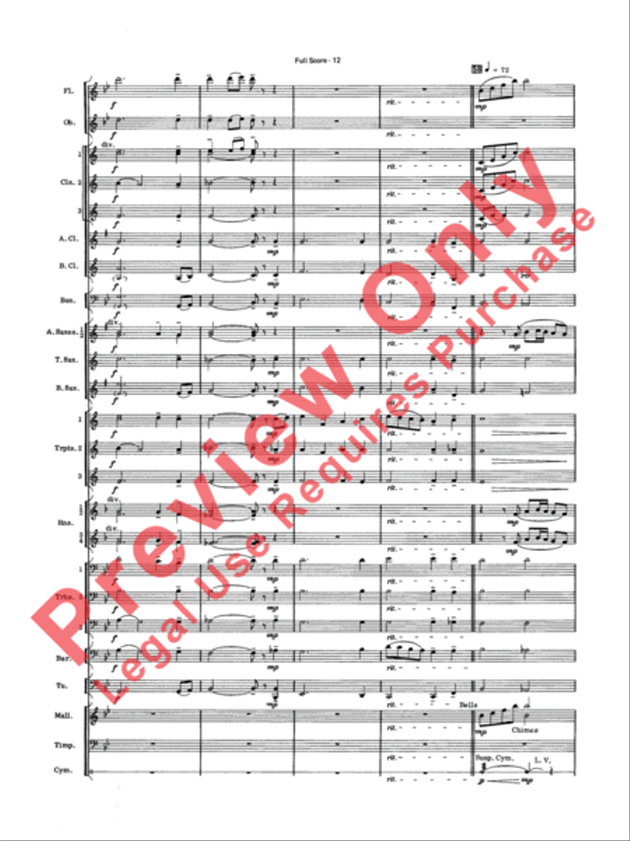 Have Yourself a Merry Little Christmas Concert Band scores gallery preview page 14