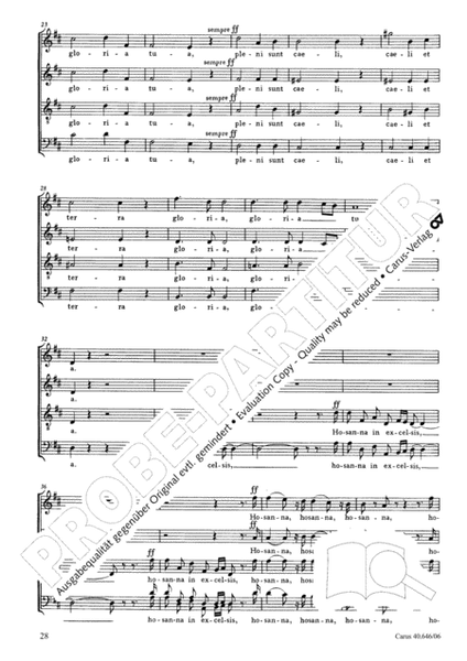 Mass in A Major (2 versions)