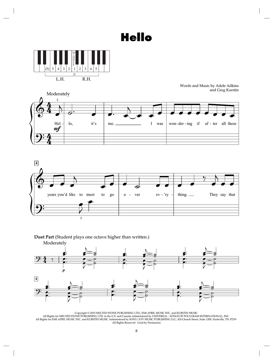 Hello Piano scores gallery preview page 1