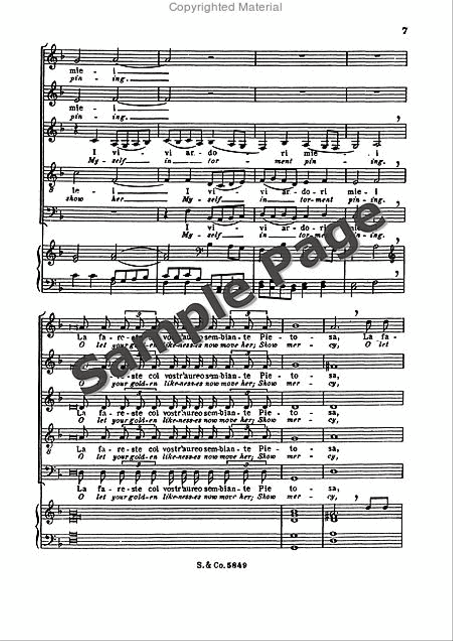 Sfogava Con Le Stelle SSATB scores gallery preview page 8