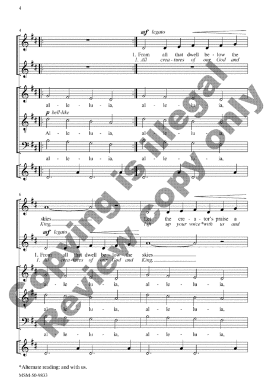 With Angel Choirs, Set 1 With Angel Choirs, Set 1 SSATB scores gallery preview page 4