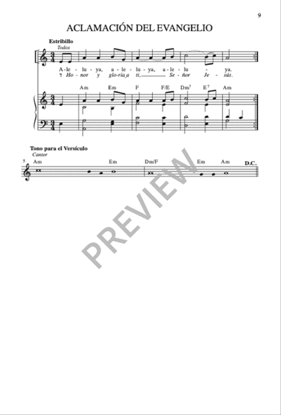 Misa al Sagrado Corazón de Jesús Unison Choir scores gallery preview page 11