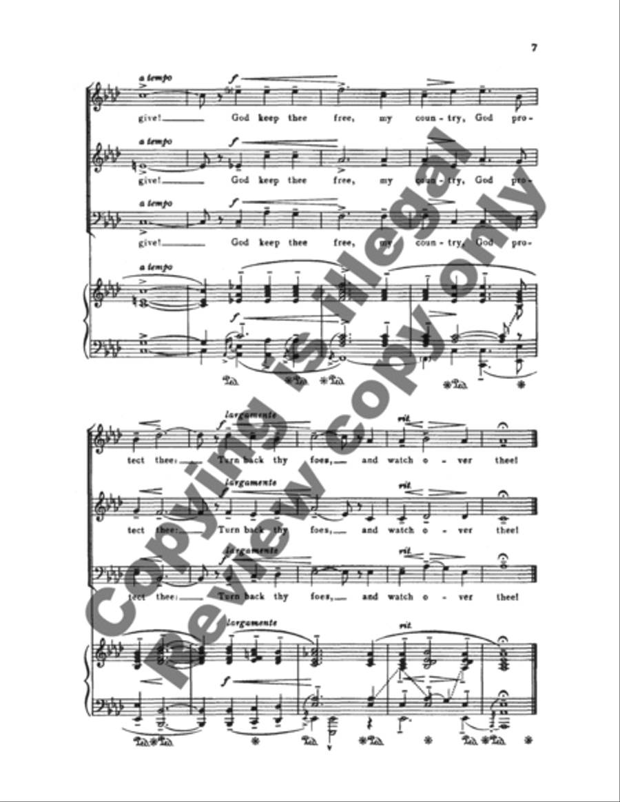 Finlandia: For Thee, Suomi 3-Part scores gallery preview page 8