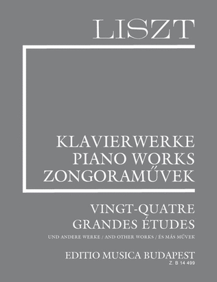 Book cover for Vingt-quatre grande études paperback