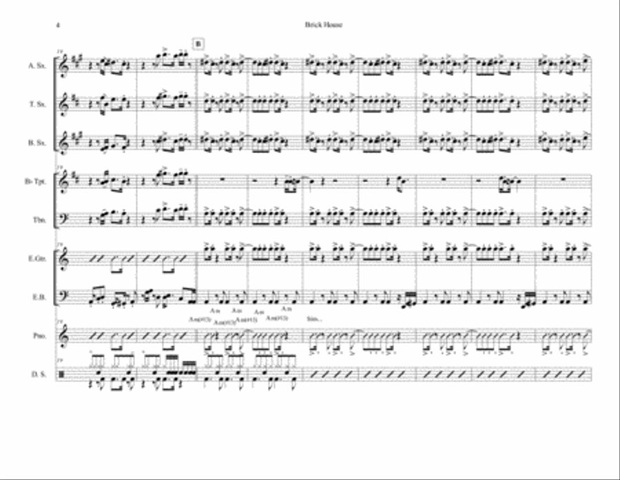 Brick House Voice scores gallery preview page 4