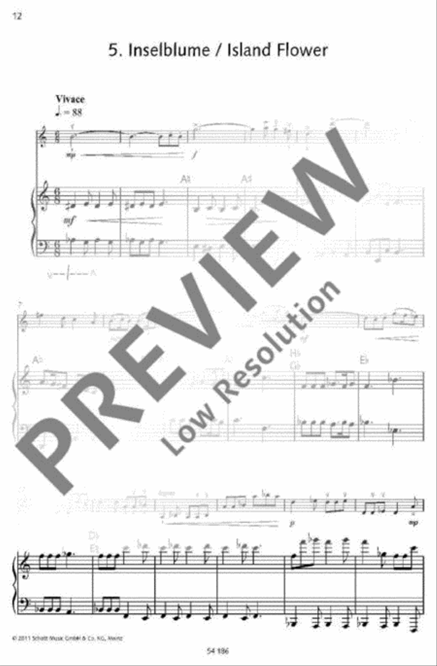 Musical Flowers Harp scores gallery preview page 12