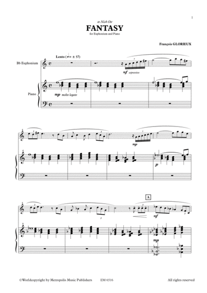 Fantasy for Euphonium and Piano
