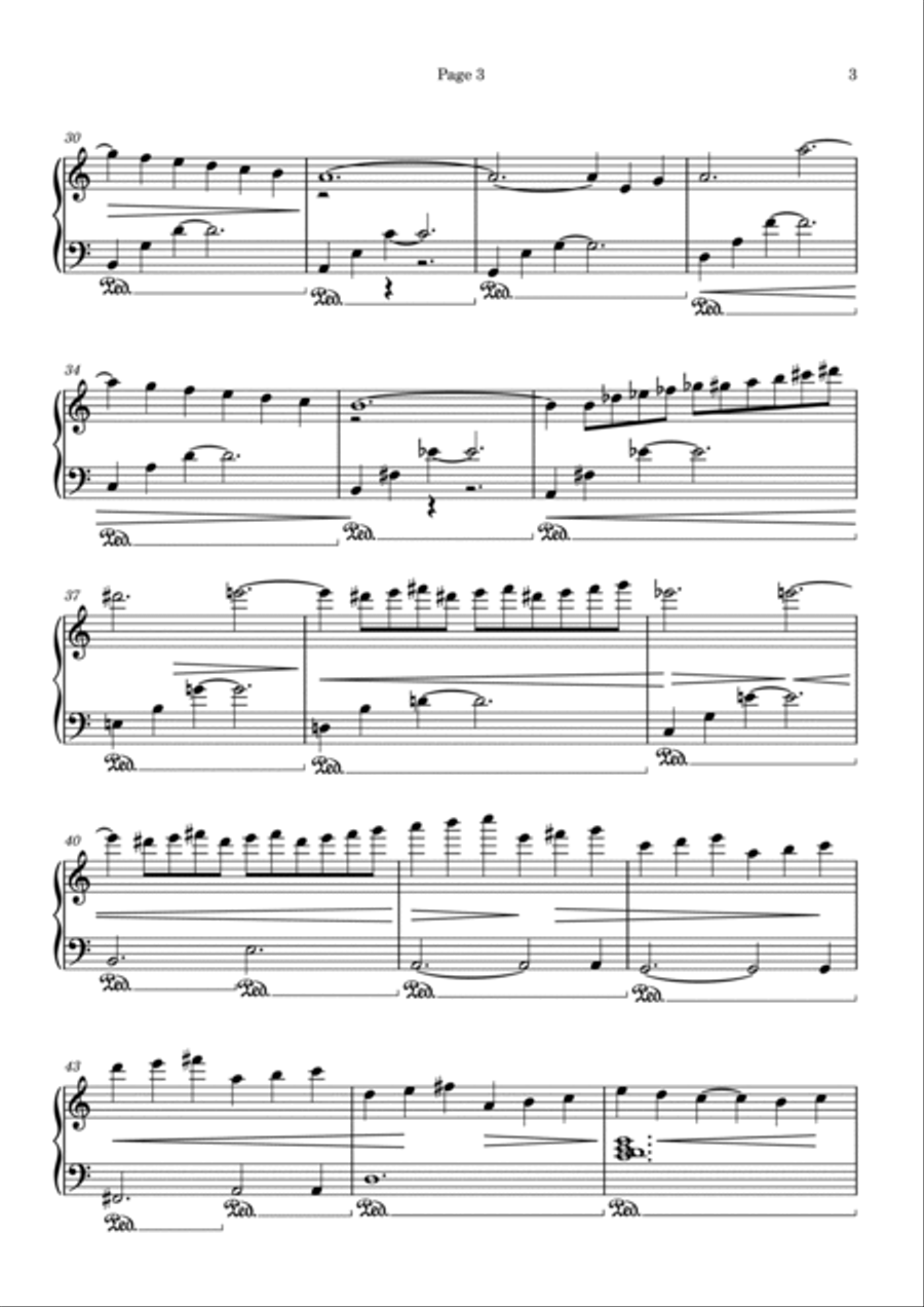 Sleepy Shores (theme From Owen M.d.) Piano Solo scores gallery preview page 3
