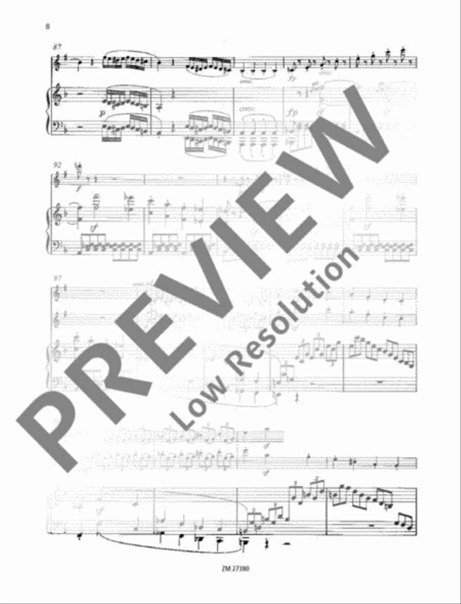 Sonata in F major (Spring Sonata) Clarinet Solo scores gallery preview page 9