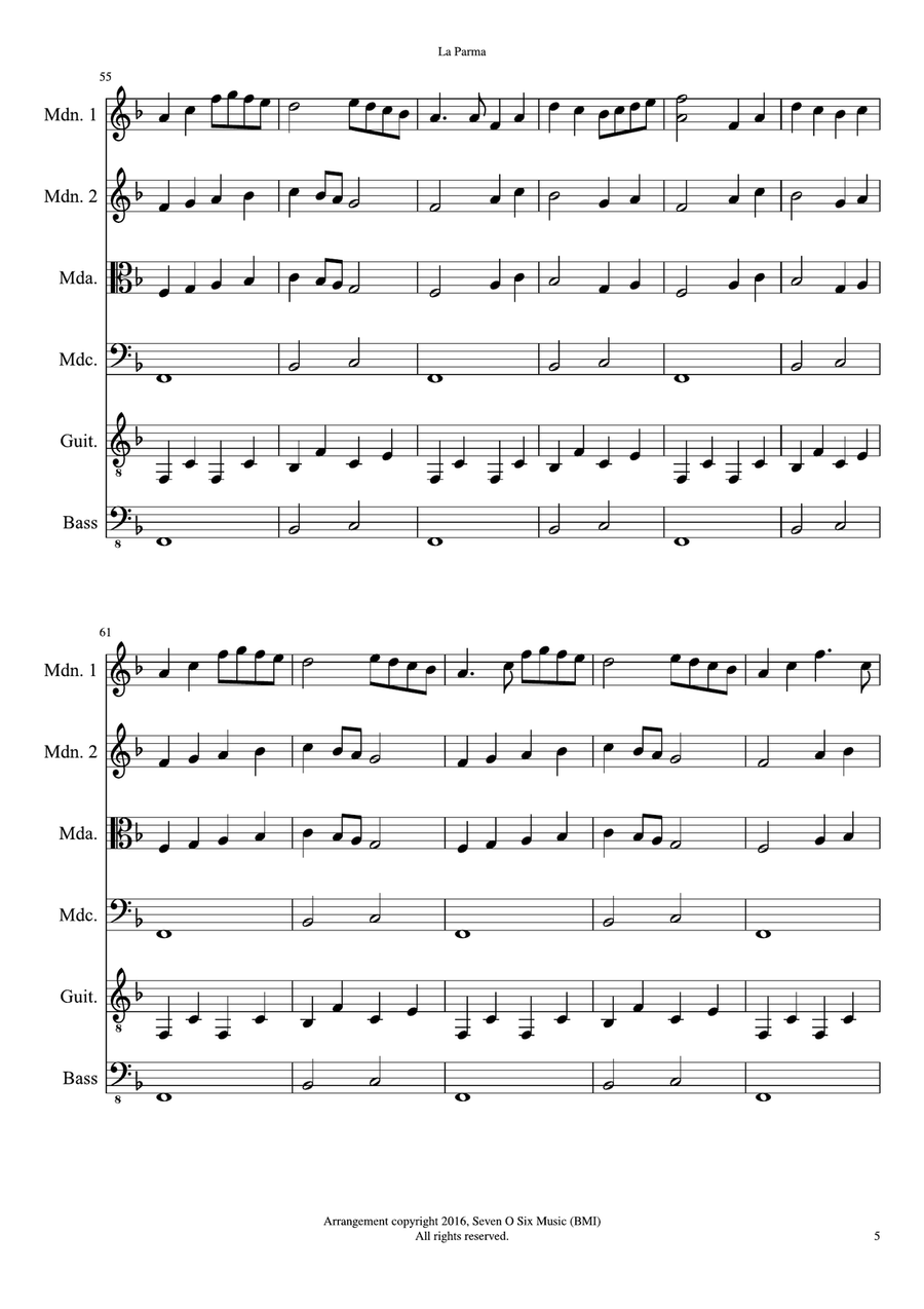 La Parma Mandolin scores gallery preview page 6