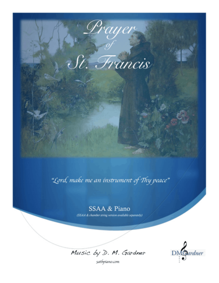 Prayer of Saint Francis (SSAA, Piano and Bb Trumpet) SSAA scores gallery preview page 1