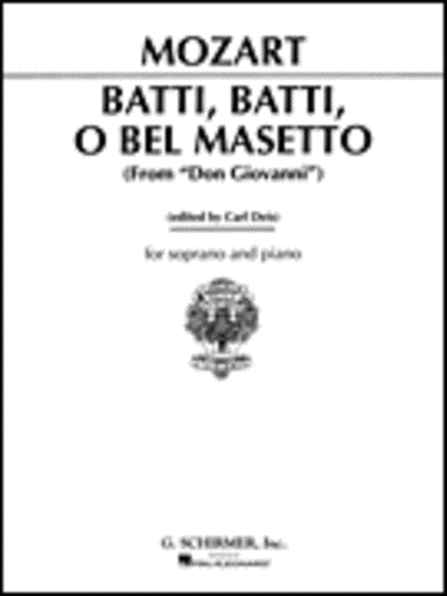 Batti, batti (from Don Giovanni) Voice scores gallery preview page 1