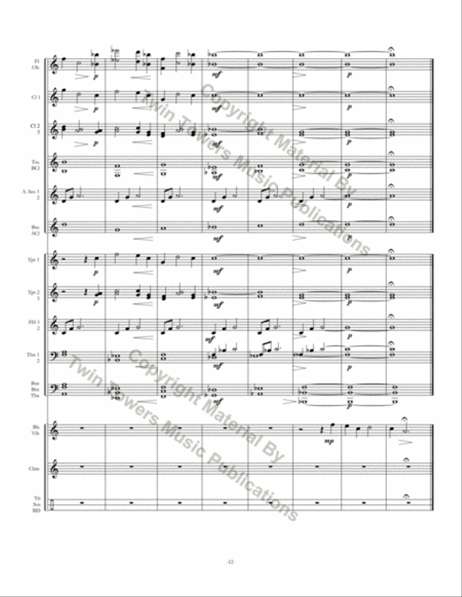 Nocturne Concert Band scores gallery preview page 13