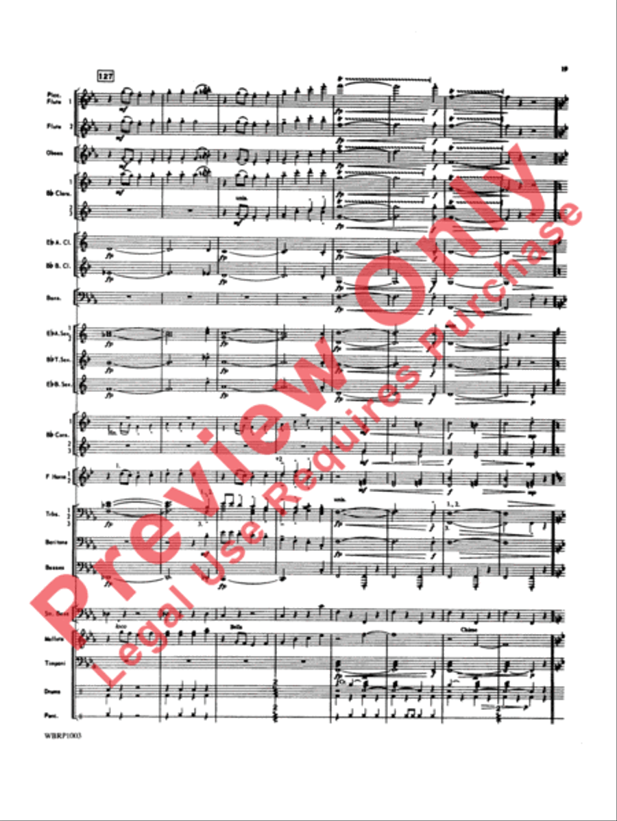 Looney Tunes Overture Looney Tunes Overture Concert Band scores gallery preview page 20