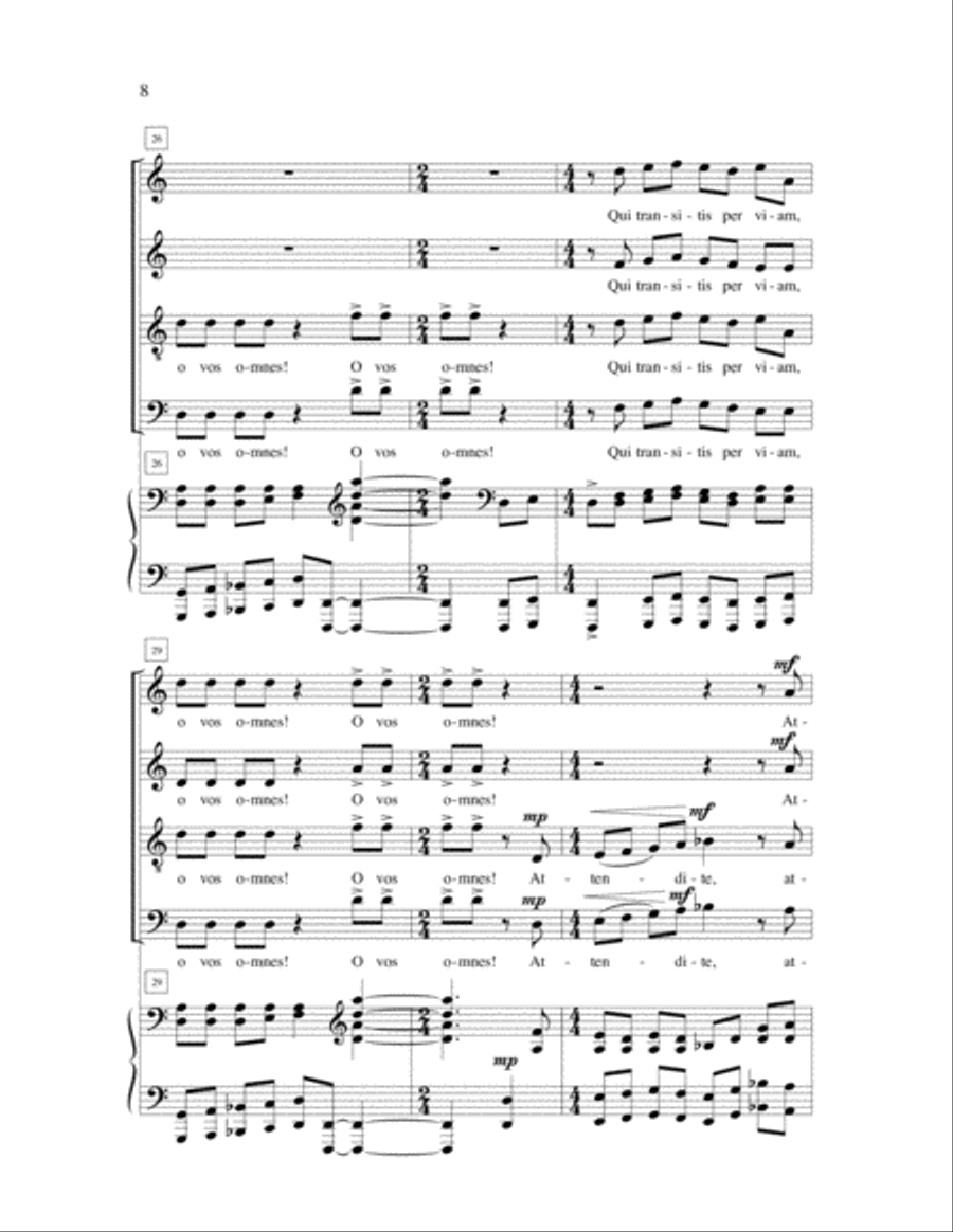 Lamentations of Jeremiah 4-Part scores gallery preview page 11