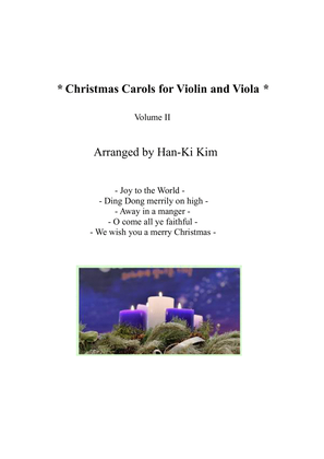 Book cover for Christmas Carols for Violin and Viola Vol.II