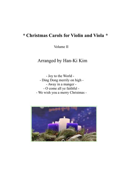 Christmas Carols for Violin and Viola Vol.II image number null