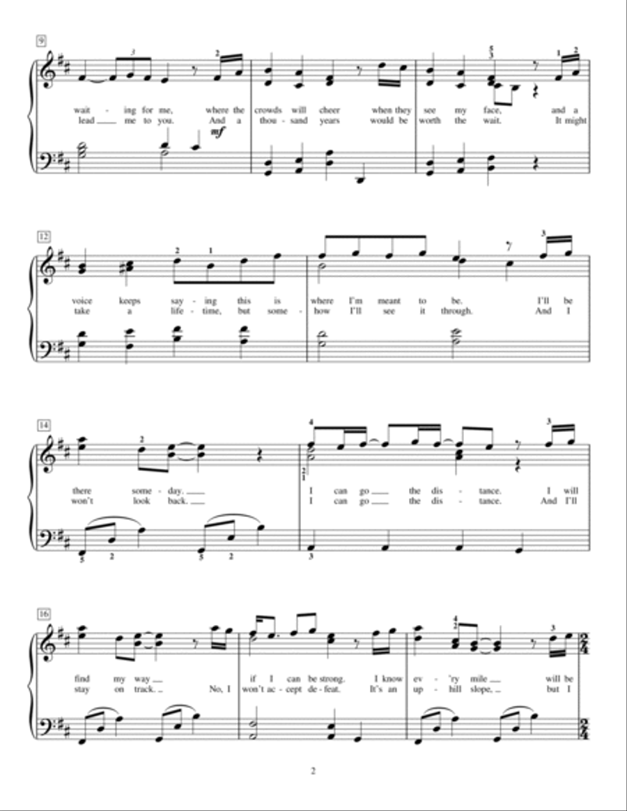 Go The Distance (from Hercules) (arr. Mona Rejino) Piano Method scores gallery preview page 2