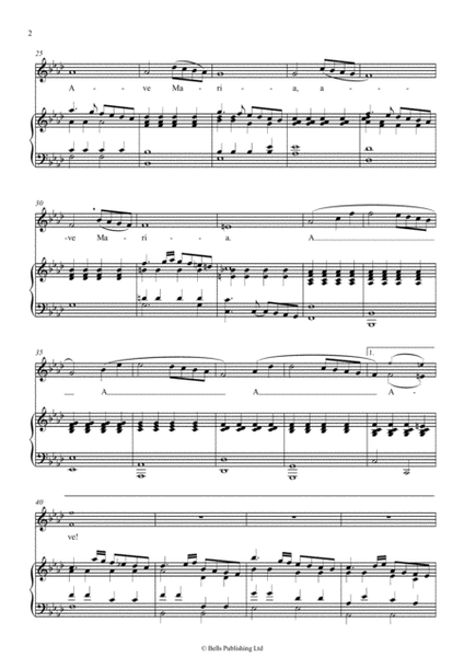 Ave Maria (Original key. F minor)