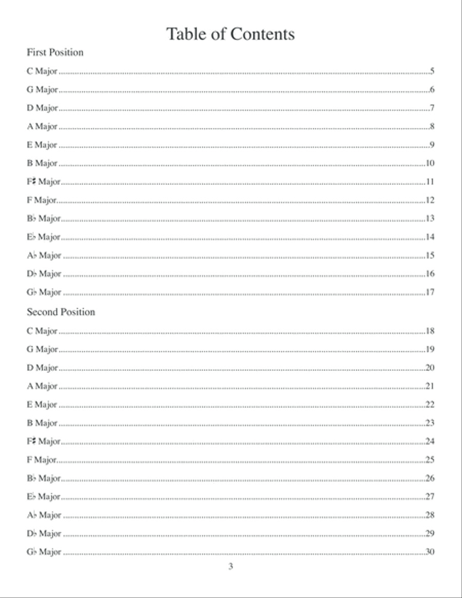 Finger Positions for the Violin Violin Solo scores gallery preview page 4