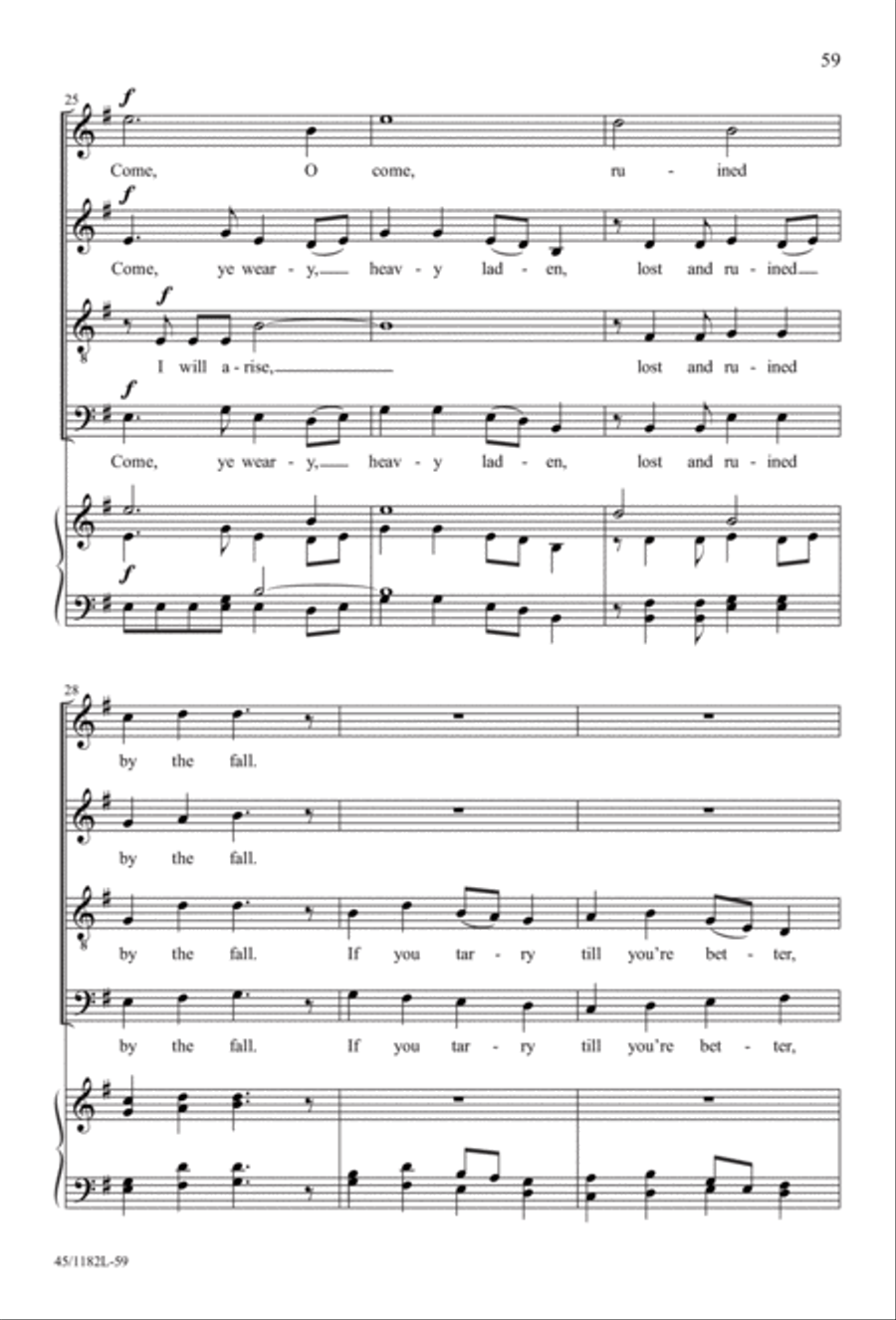 All Around A Cappella All Around A Cappella 4-Part scores gallery preview page 45