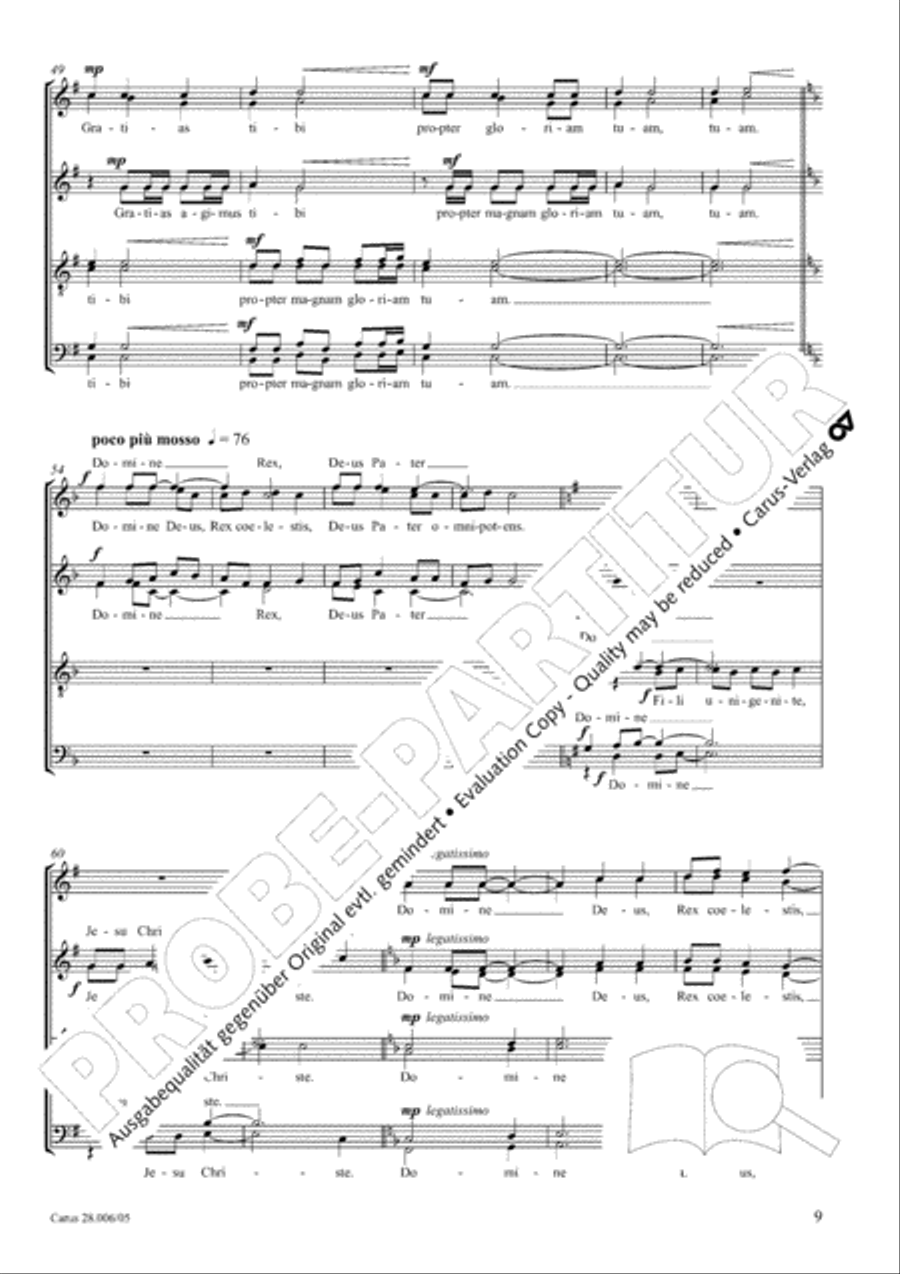 Pastoral Mass 4-Part scores gallery preview page 10