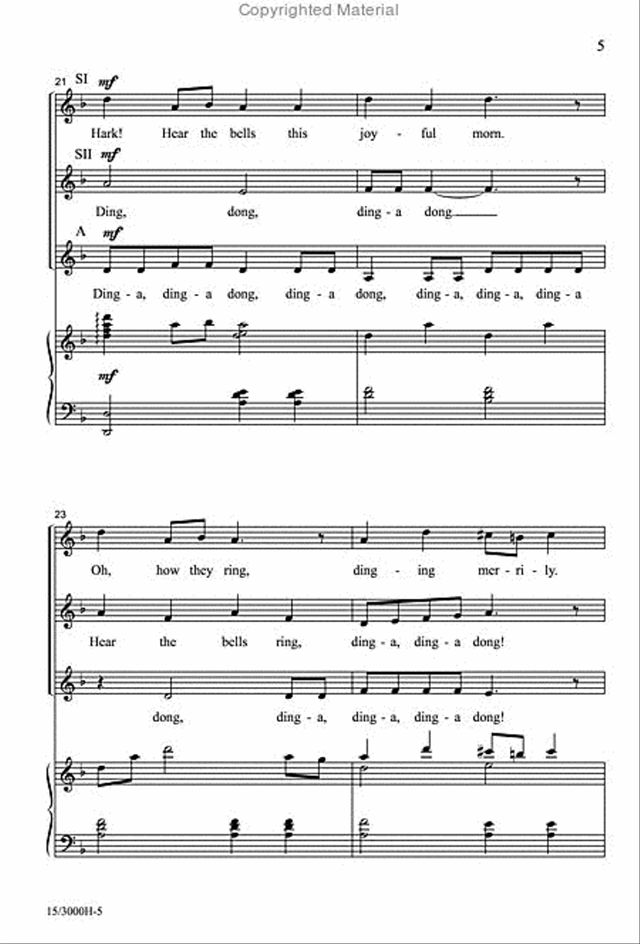 Sing Ding-a Ding-a Dong SSA scores gallery preview page 5