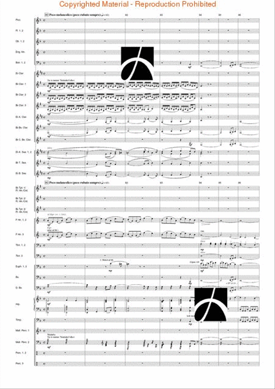 Tanczi Concert Band scores gallery preview page 36