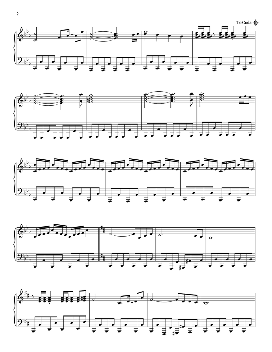 Guardians Inferno Piano Solo scores gallery preview page 2