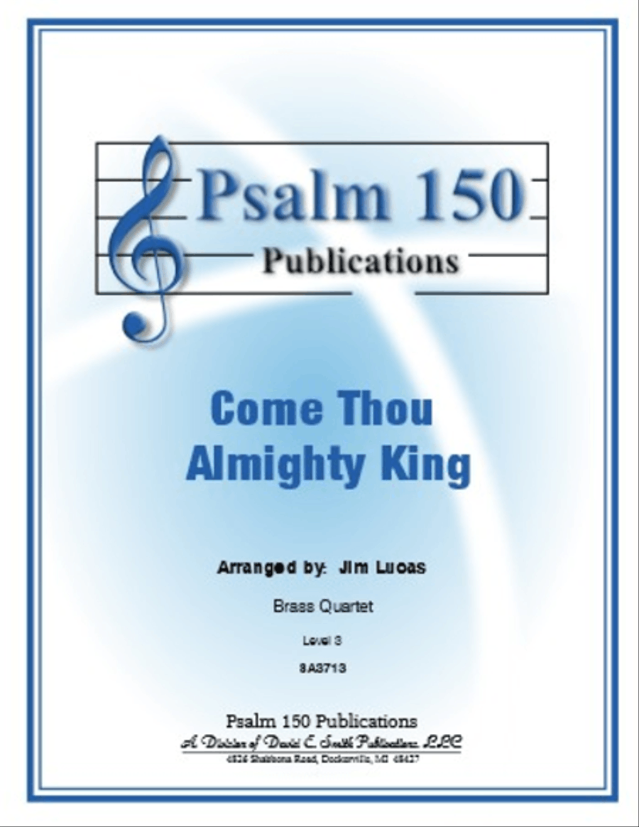Come Thou Almighty King Come Thou Almighty King Brass Quartet scores gallery preview page 1