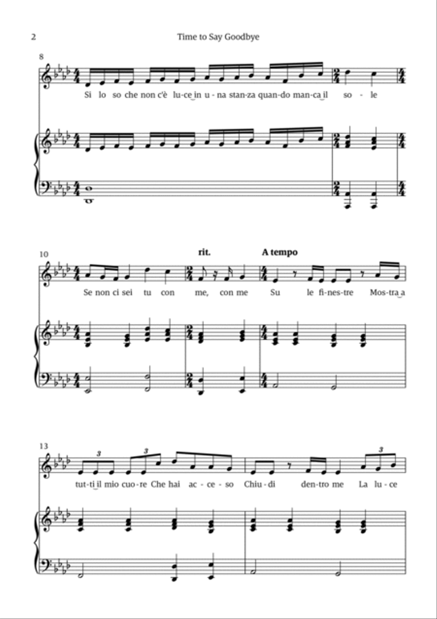 Time To Say Goodbye Voice scores gallery preview page 2