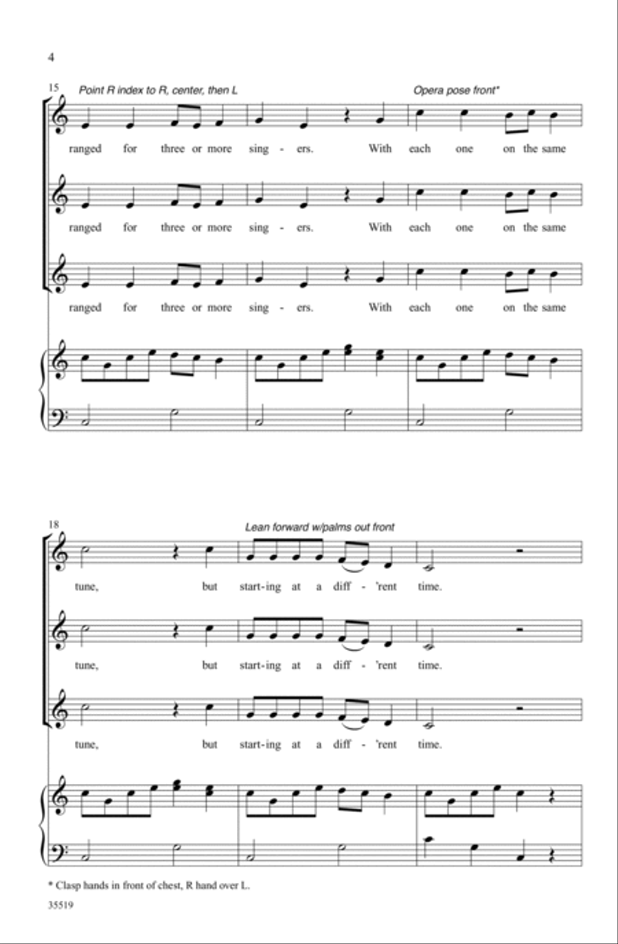 Singing A-Round Singing A-Round Choir scores gallery preview page 3