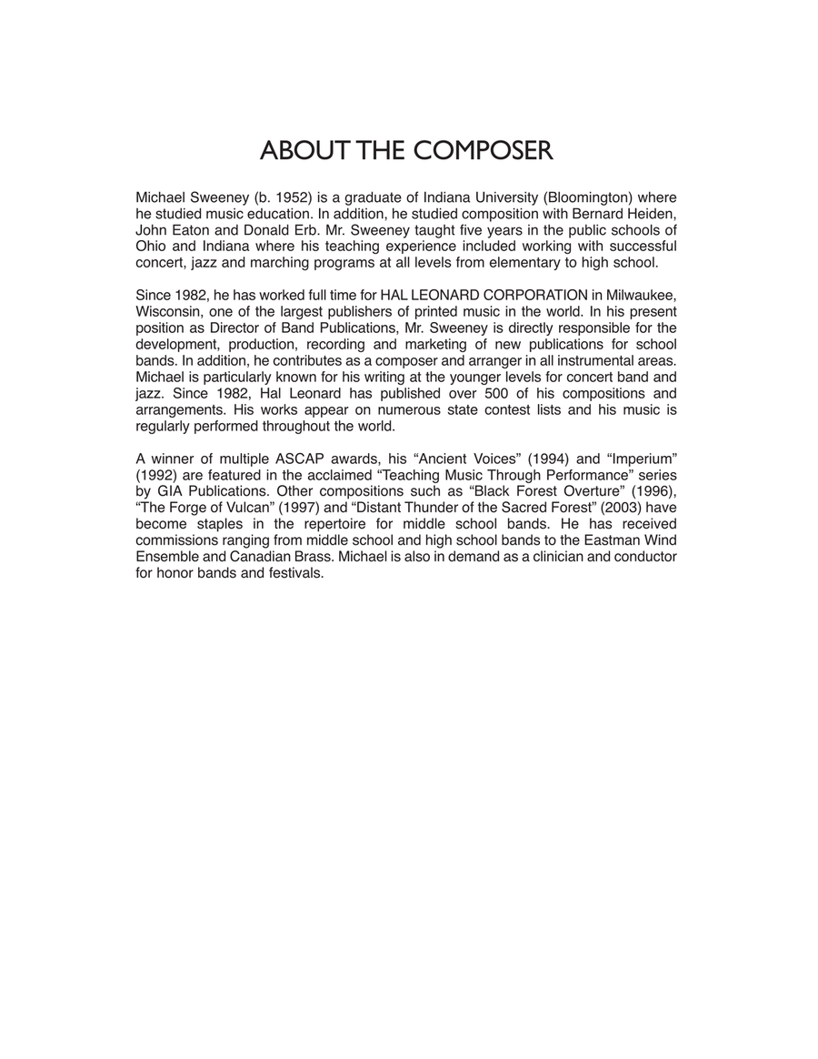 Aztalan (City of Mystery) - Full Score Concert Band scores gallery preview page 3