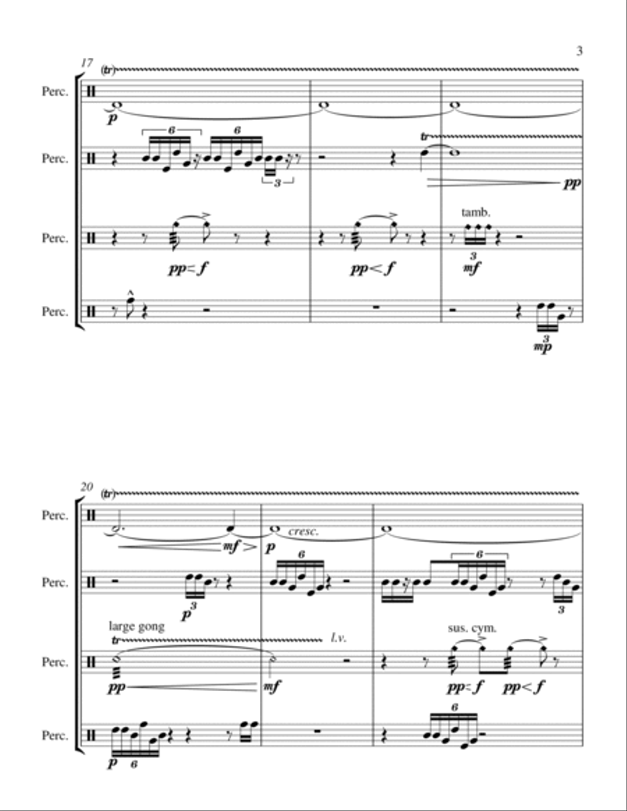 Erput! Percussion Ensemble scores gallery preview page 3
