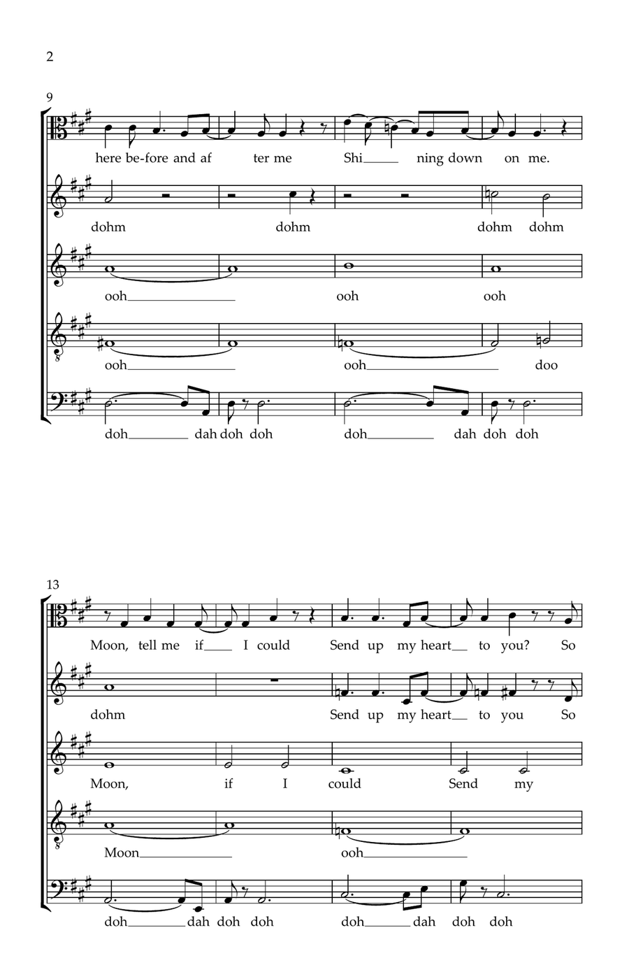 My Love Mine All Mine My Love Mine All Mine 4-Part scores gallery preview page 2