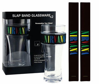 Nirvana 2-Pack Slap Band Pint Size Glassware - Multi Color Logo
