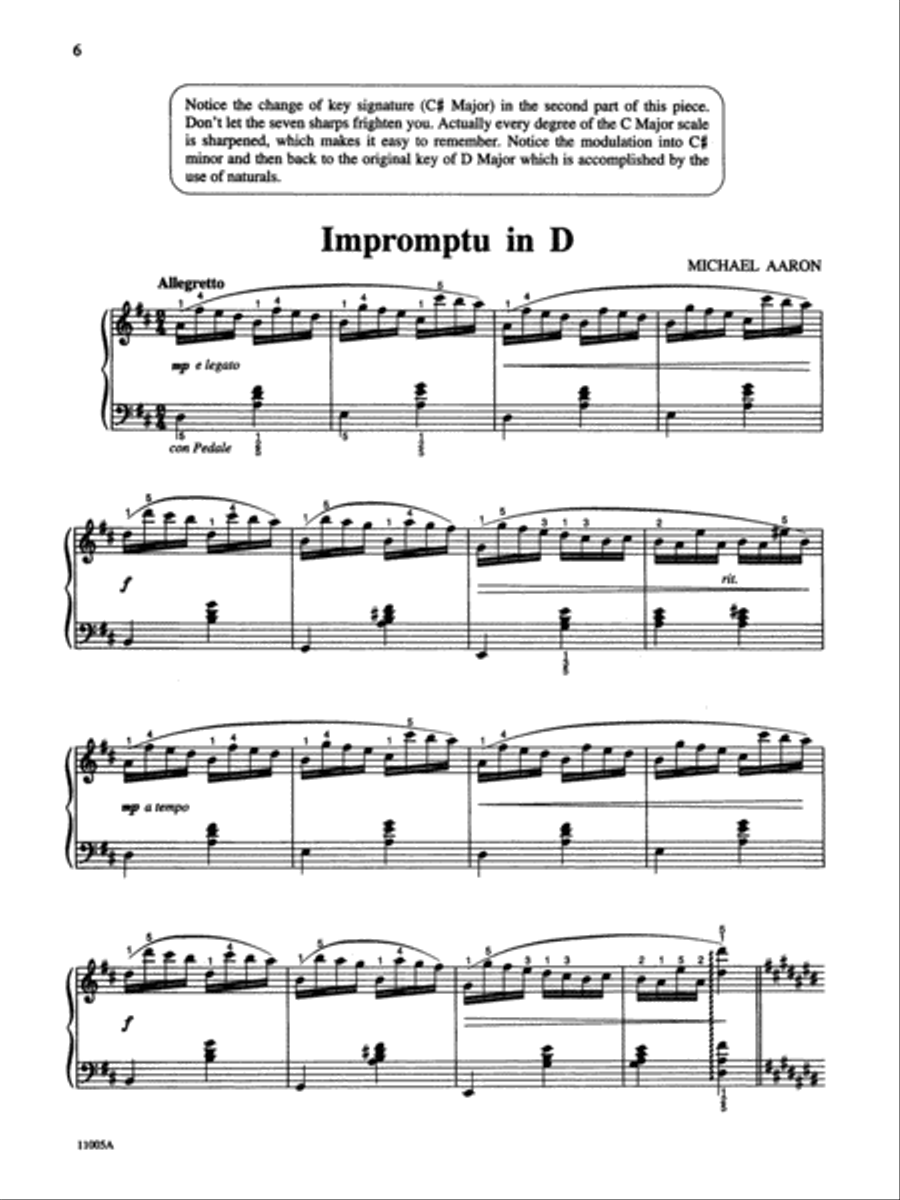 Michael Aaron Piano Course Lessons Grade 5 Piano Method scores gallery preview page 6