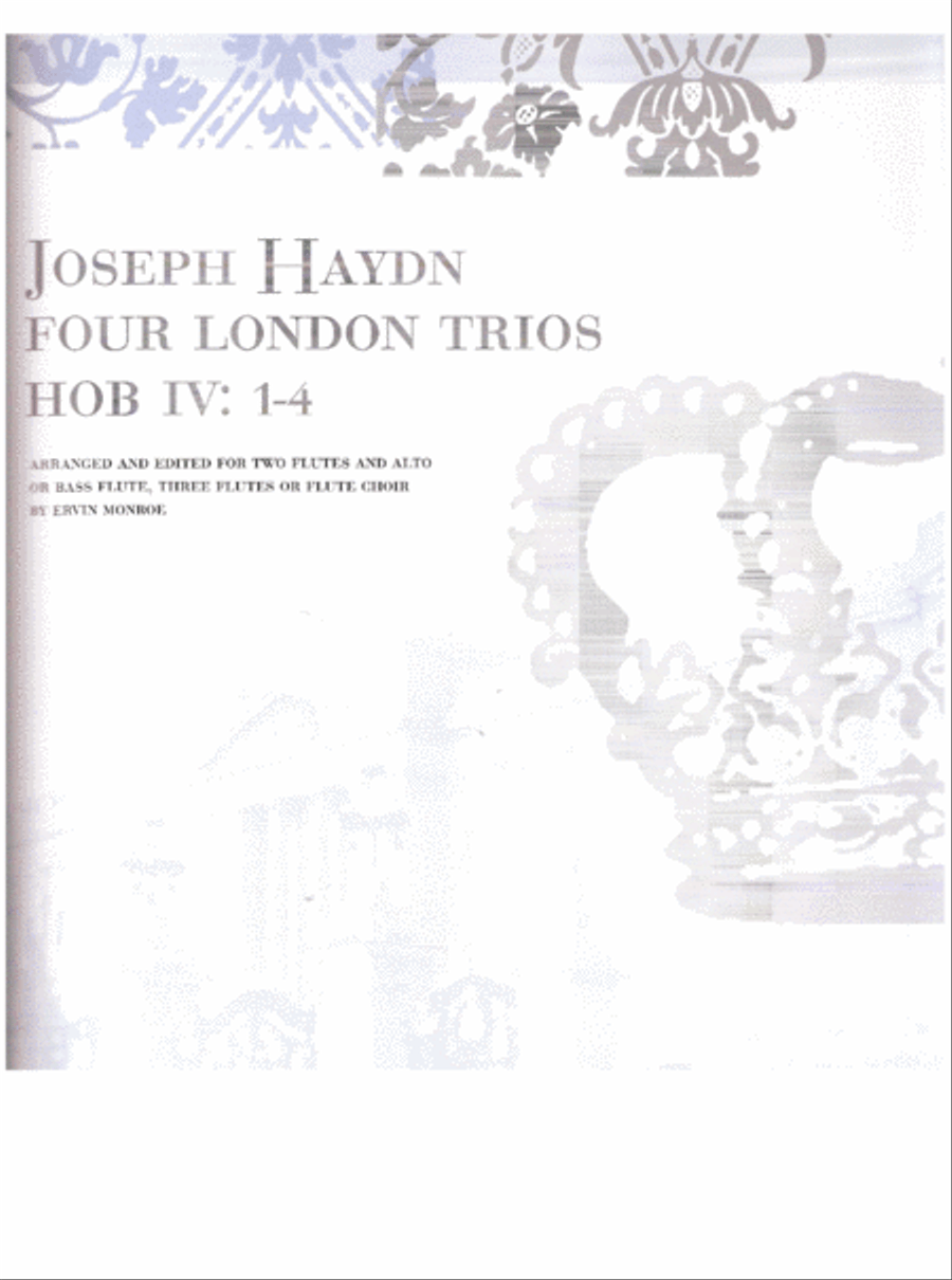 Four London Trios, HOB IV: 1-4 Flute Choir scores gallery preview page 1