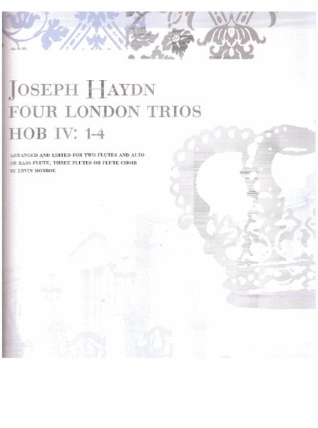 Four London Trios, HOB IV: 1-4 image number null