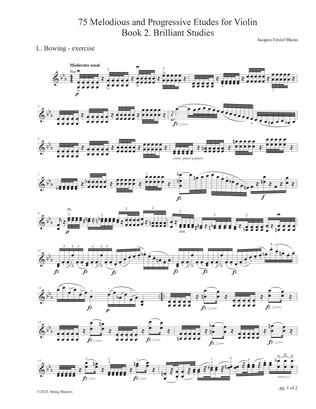Mazas 75 Melodious & Progressive Etudes for Violin Book 2, No. 50