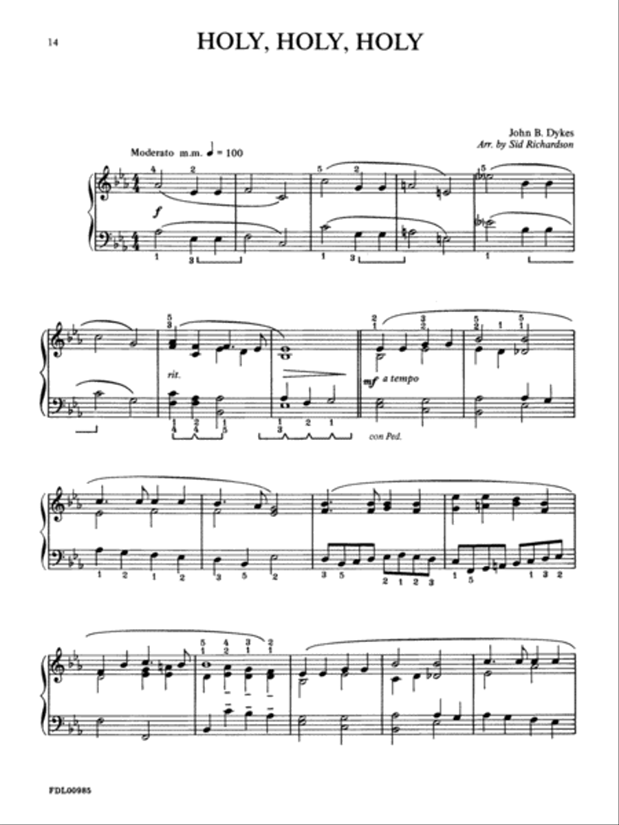 Hymn Reflections Piano Method scores gallery preview page 3