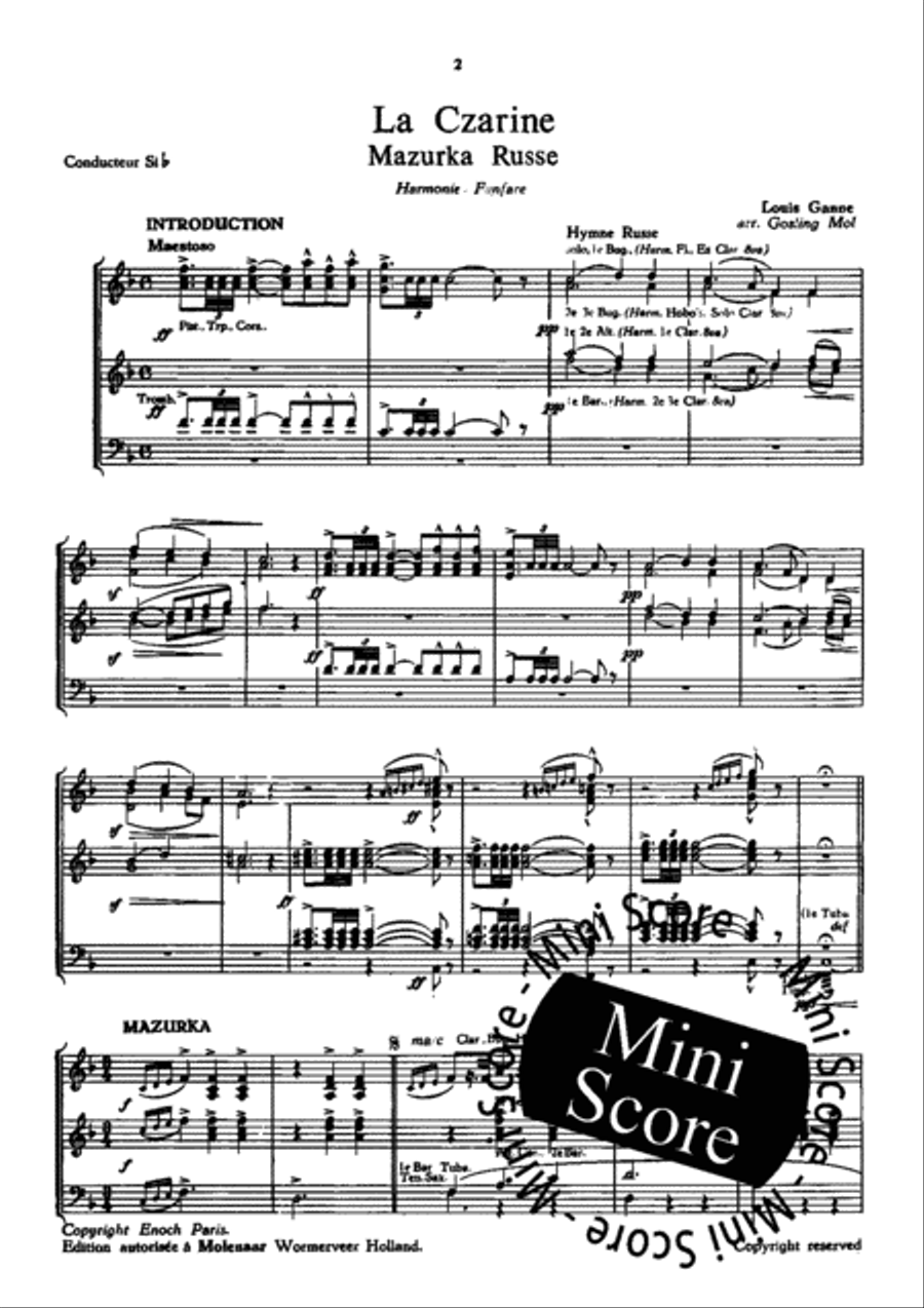 La Czarine La Czarine Fanfare Band scores gallery preview page 4
