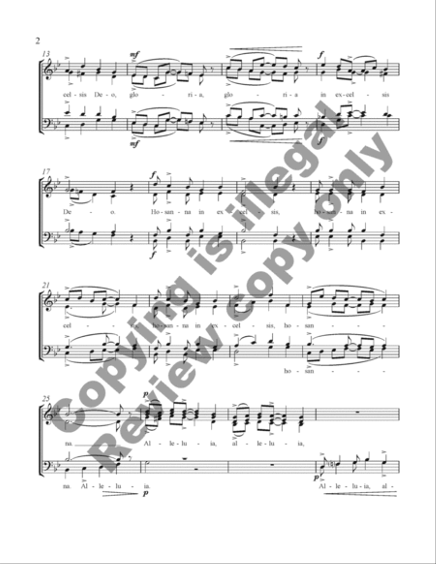 Hosanna 4-Part scores gallery preview page 7