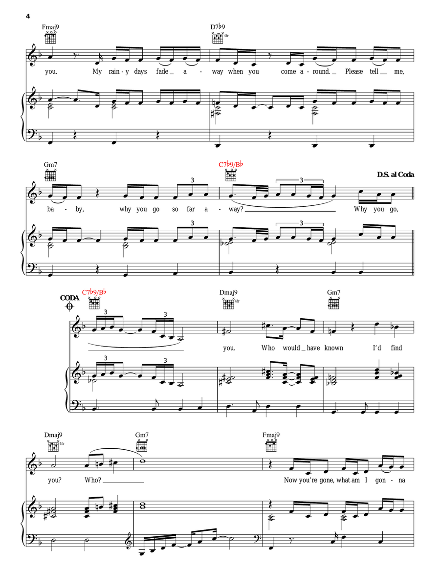 Love Piano, Vocal, Guitar scores gallery preview page 4