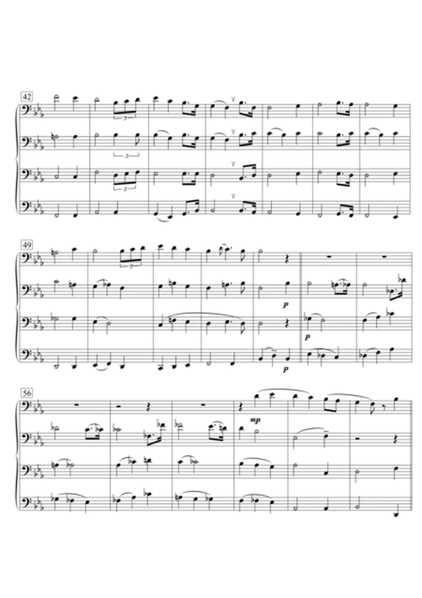 Pilgrim's Chorus (Pilgerchor) from the Opera "Tannhäuser" for Trombone Quartet image number null