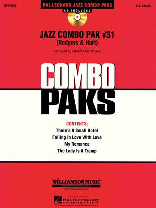 Book cover for Jazz Combo Pak #31 (Rodgers & Hart)