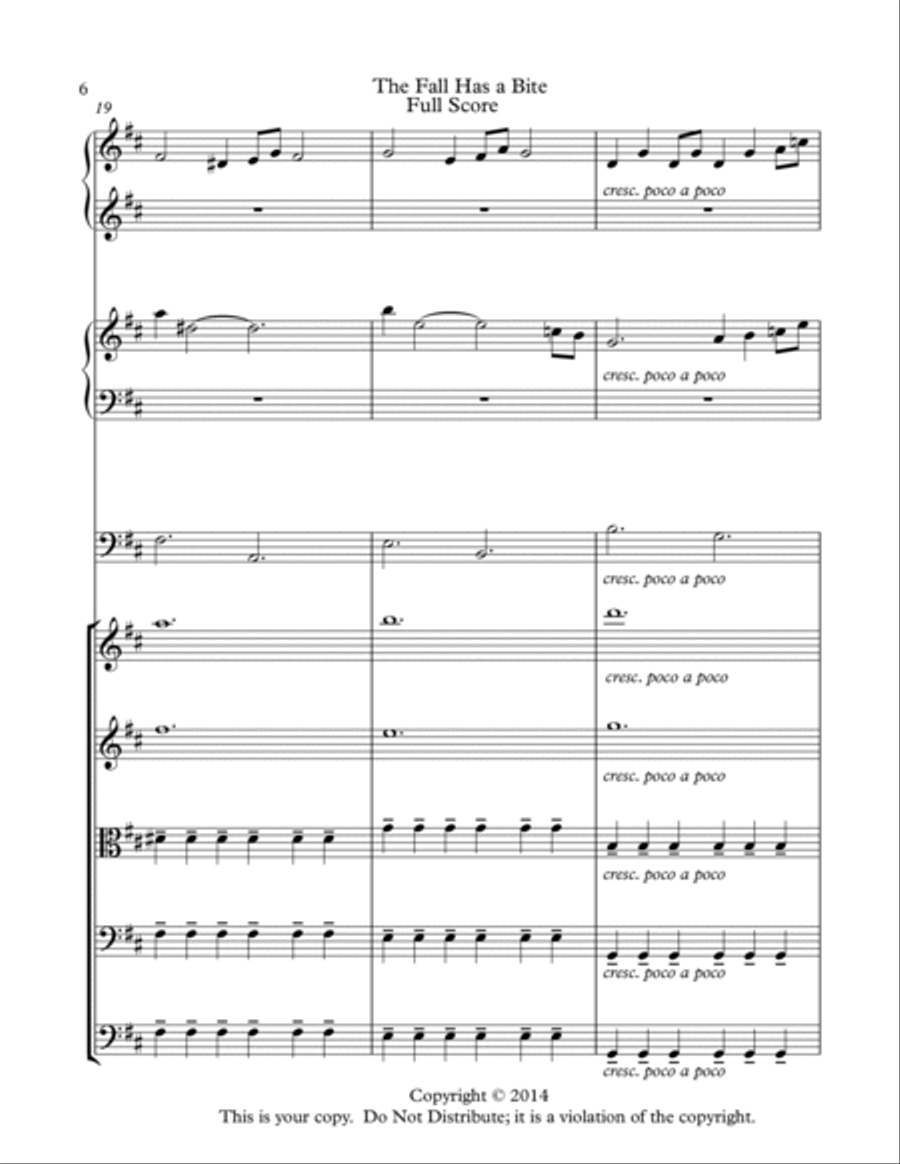 The Fall Air Has a Bite String Orchestra scores gallery preview page 6