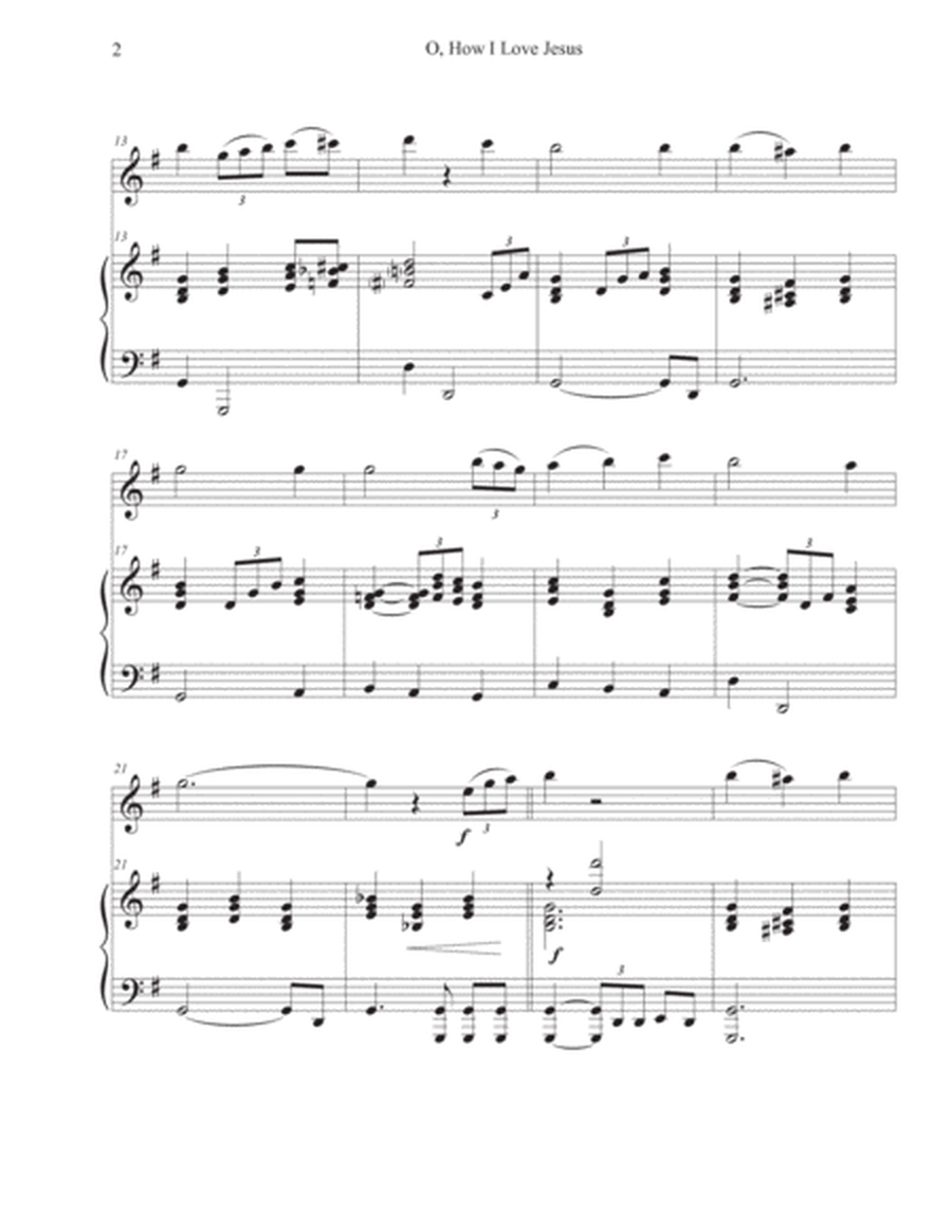 O, How I Love Jesus (Violin-Piano) image number null