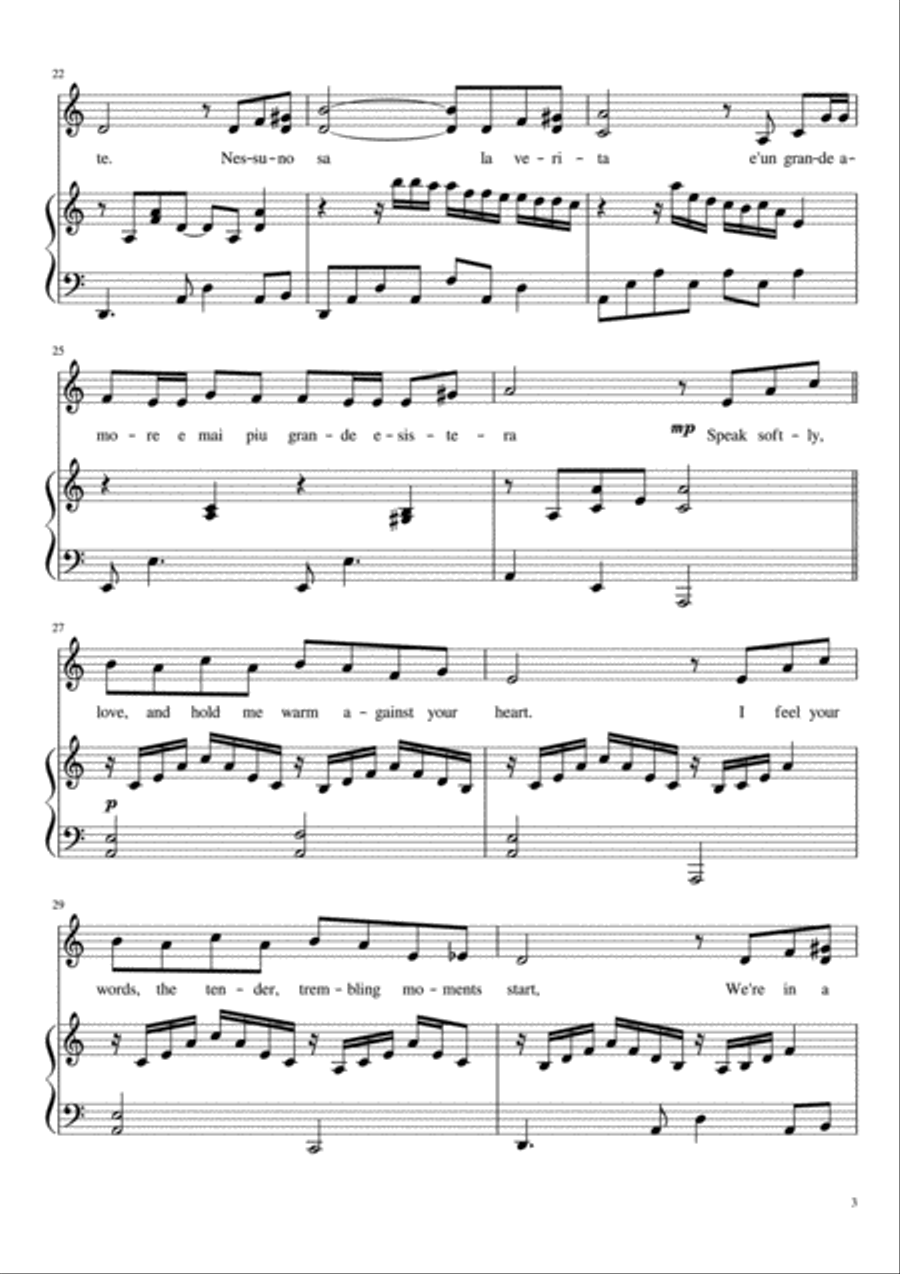 Speak Softly Love SA scores gallery preview page 3