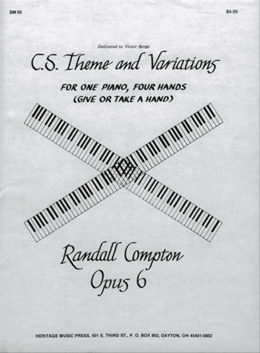 C. S. Theme and Variations Piano Duet scores gallery preview page 1